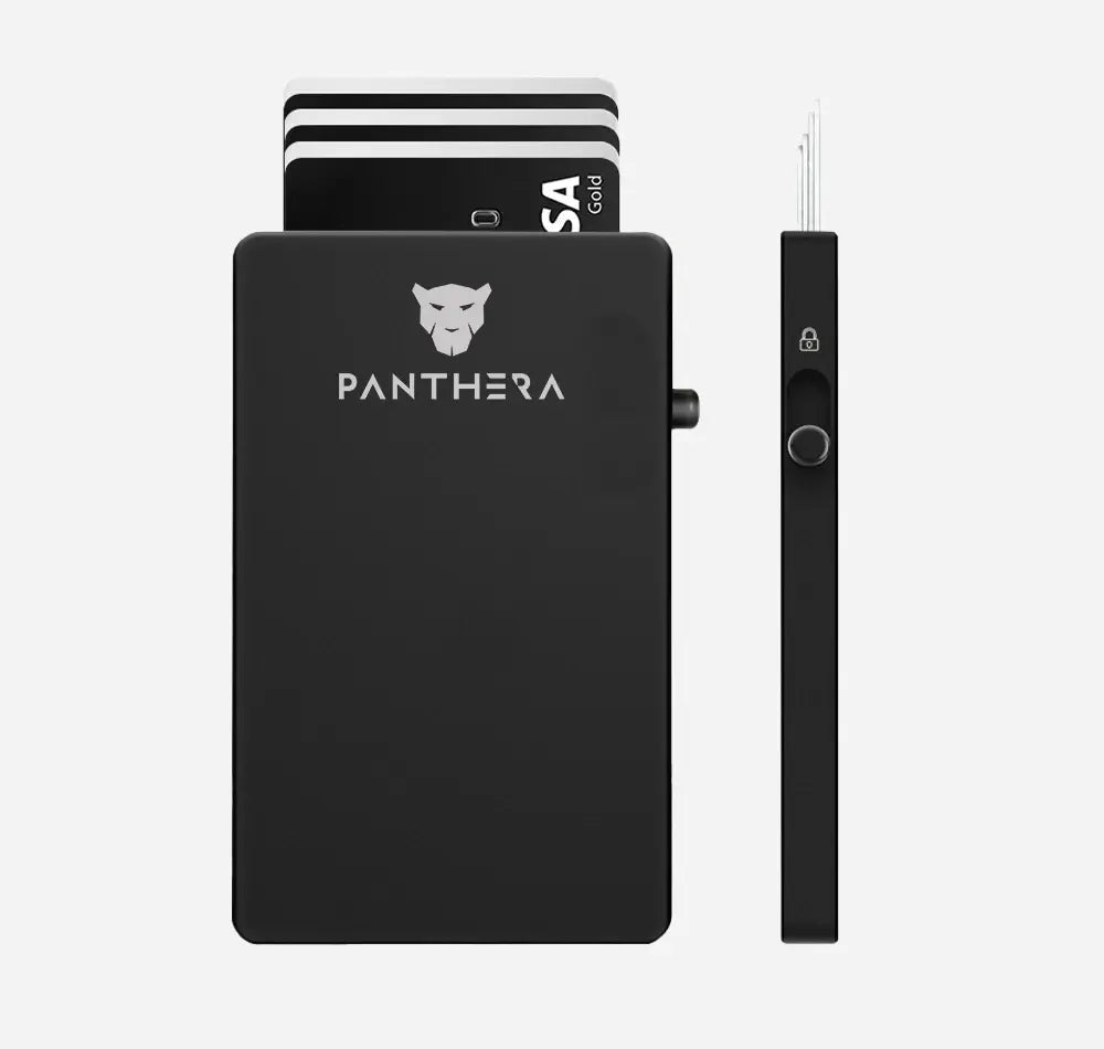 Black Magnetic Wallet - Panthera