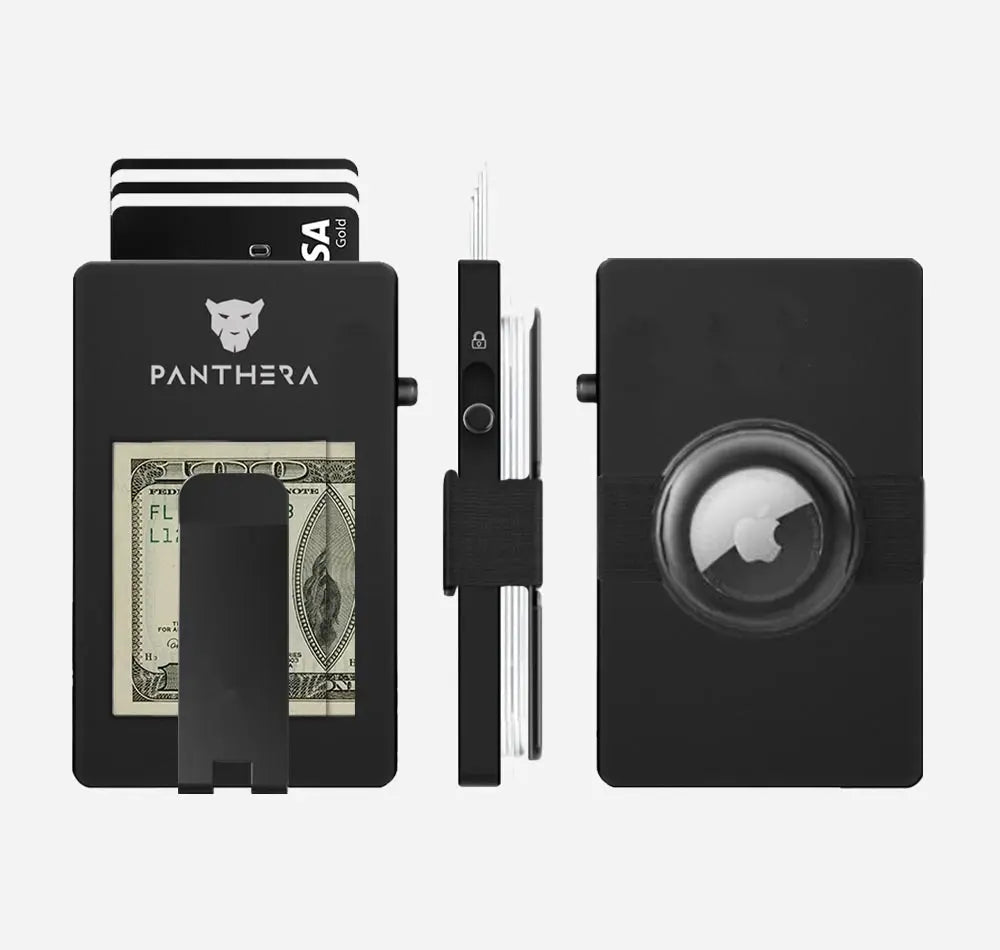 Black Magnetic Wallet - Panthera