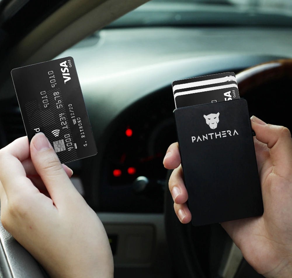 Black Magnetic Wallet - Panthera