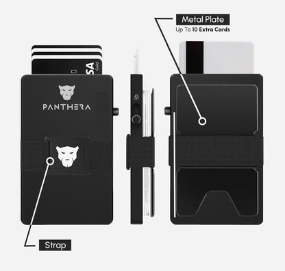 Black Magnetic Wallet - Panthera